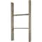 Ekena Millwork 19"W x 36"H x 3 1/2"D Vintage Farmhouse 2 Rung Ladder, Barnwood Decor Collection, Reclaimed Grey DECR019X036X04LDRGY - alternate 2